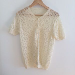 Vintage crotchet blouse / cardigan